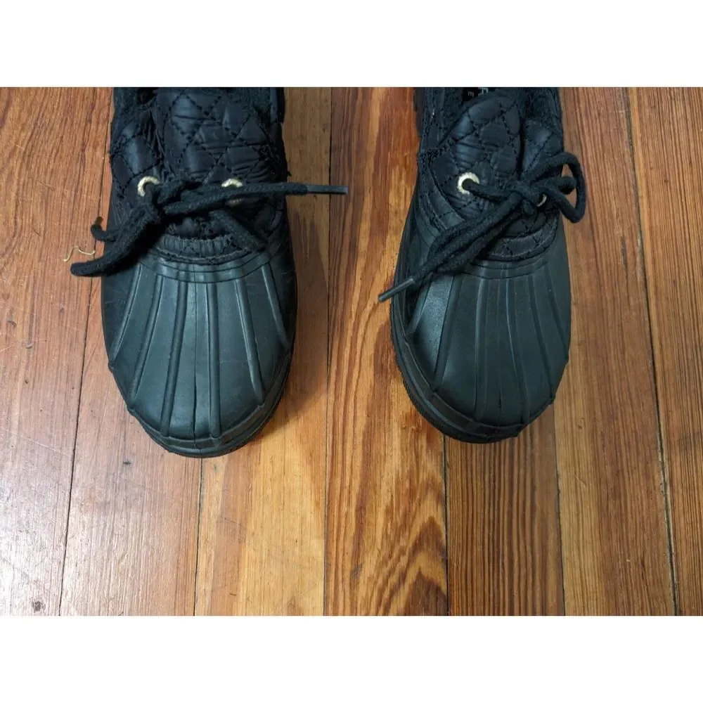 Sperry Top-Sider Black Rubber Low Duck Boots Shoes STS95272 Waterproof 6.5